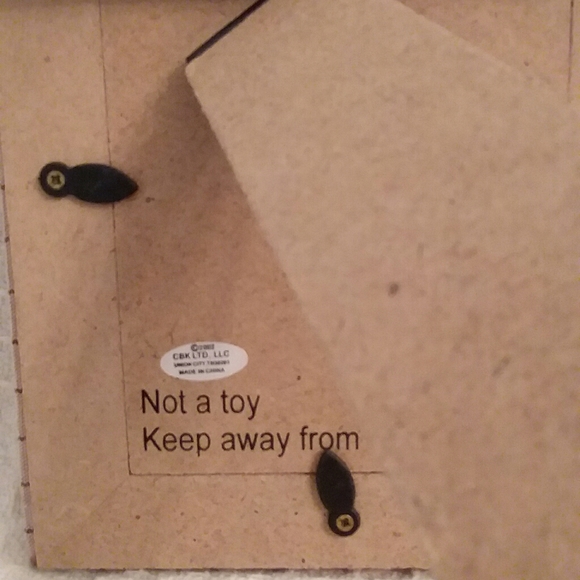 CBK LTD. Stuffed Bear On Fabric Striped Frame - Picture 5 of 6